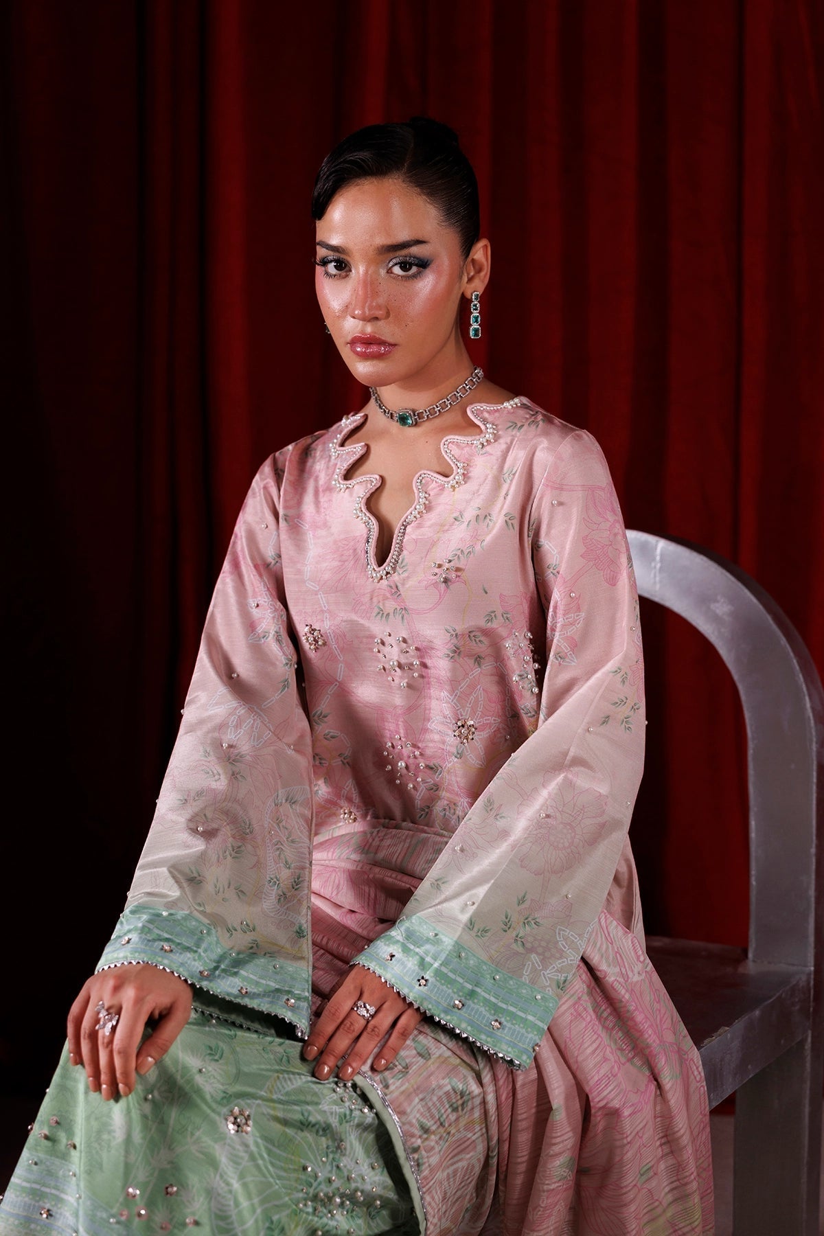 Rangrasiya | Luxe Silk 26 | Zelie by Rangrasiya - Designer Dress  - Type : Ladies Clothes - Available at Libayah - 100% Original 