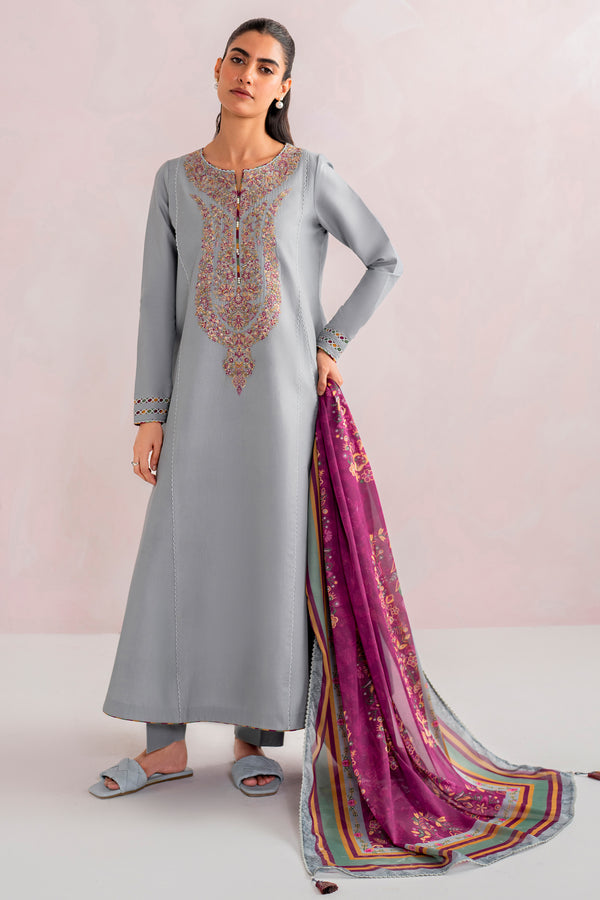 Jazmin | Embroidered Lawn | USE - 9090 by Jazmin - Designer Dress  - Type : Ladies Clothes - Available at Libayah - 100% Original 