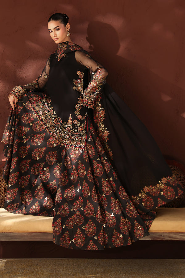 Baroque | Formals Collection | EMBROIDERED CHIFFON UF-4488 by Baroque - Designer Dress  - Type : Ladies Clothes - Available at Libayah - 100% Original 