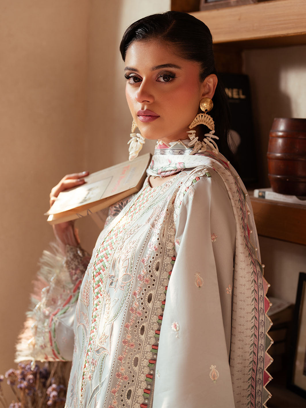 Bin Ilyas | Mehroze Luxury Lawn 25 | 97 - A by Bin Ilyas - Designer Dress - Type: Ladies Clothes - Available at Libayah - 100% Original