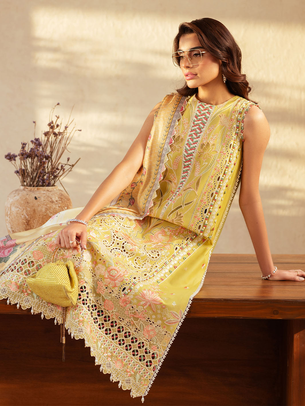 Bin Ilyas | Mehroze Luxury Lawn 25 | 97 - B by Bin Ilyas - Designer Dress - Type: Ladies Clothes - Available at Libayah - 100% Original