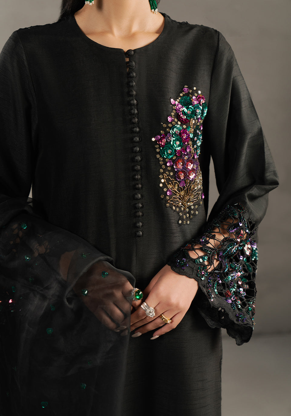 Zarqash | Silk Edit | ZQS 014 DELLA by Zarqash - Designer Dress - Type: Ladies Clothes - Available at Libayah - 100% Original
