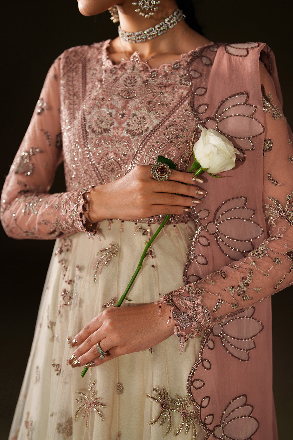 Iznik | Velvet 25 | IV-78 Embroidered Velvet by Iznik - Designer Dress - Type : Ladies Clothes - Available at Libayah - 100% Original 