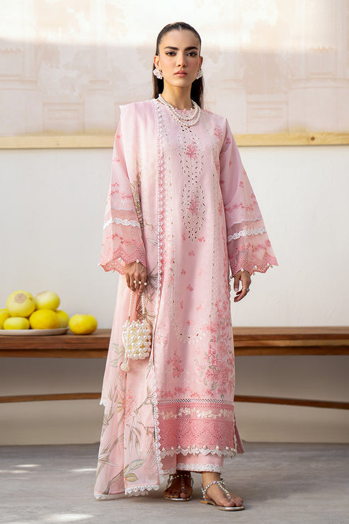 Saad Shaikh | Luxe Eid Lawn 24 | Pink Oasis