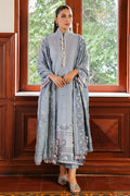 Cross Stitch | Satin De Luxe | SERENITY BLUE by Cross Stitch - Designer Dress - Type: Luxury - Available at Libayah - 100% Original