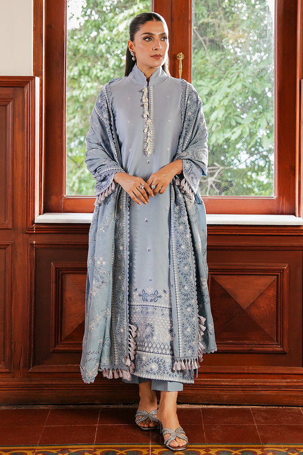 Cross Stitch | Satin De Luxe | SERENITY BLUE by Cross Stitch - Designer Dress - Type: Luxury - Available at Libayah - 100% Original