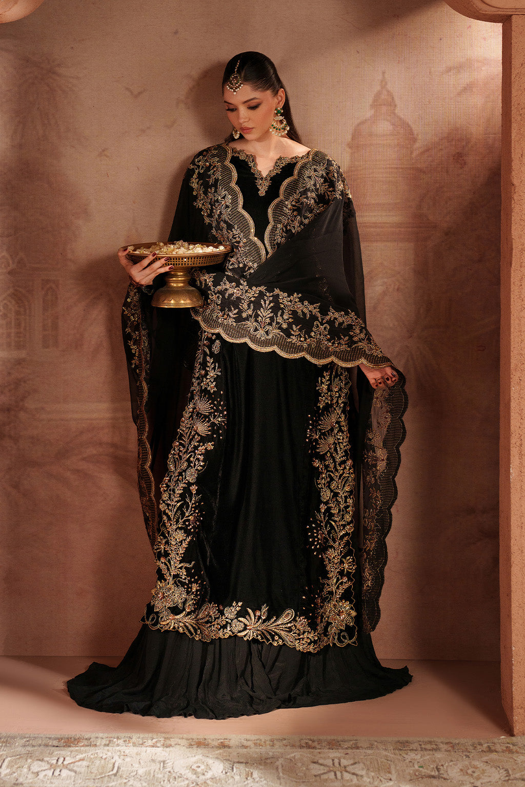 Iznik | Velvet 25 | IV-62 Embroidered Velvet by Iznik - Designer Dress - Type : Ladies Clothes - Available at Libayah - 100% Original 