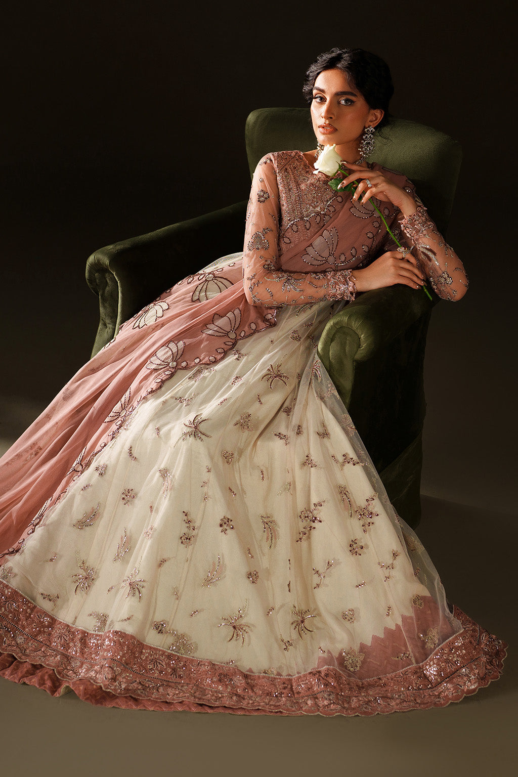 Iznik | Velvet 25 | IV-78 Embroidered Velvet by Iznik - Designer Dress - Type : Ladies Clothes - Available at Libayah - 100% Original 