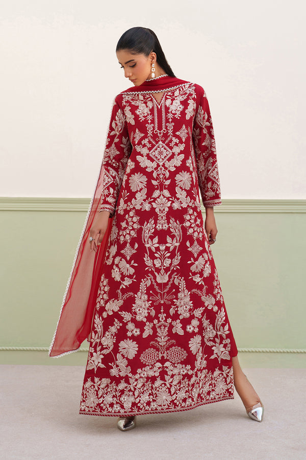 Baroque | Formals Collection | EMBROIDERED RAW SILK UF-4386 by Baroque - Designer Dress  - Type : Ladies Clothes - Available at Libayah - 100% Original 
