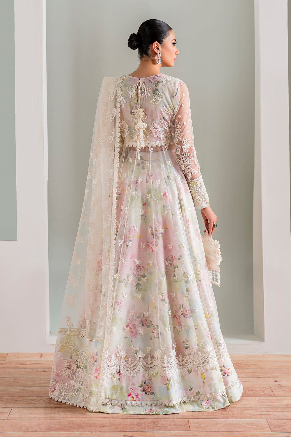 Baroque | Formals Collection | EMBROIDERED NET UF-686 by Baroque - Designer Dress  - Type : Ladies Clothes - Available at Libayah - 100% Original 
