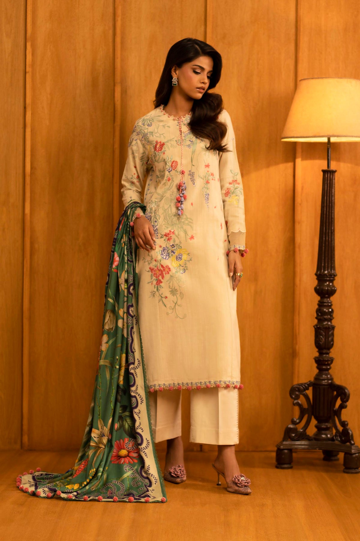 Sana Safinaz | Muzlin Winter 25 | M253-009A by Sana Safinaz - Designer Dress - Type : Ladies Clothes - Available at Libayah - 100% Original 