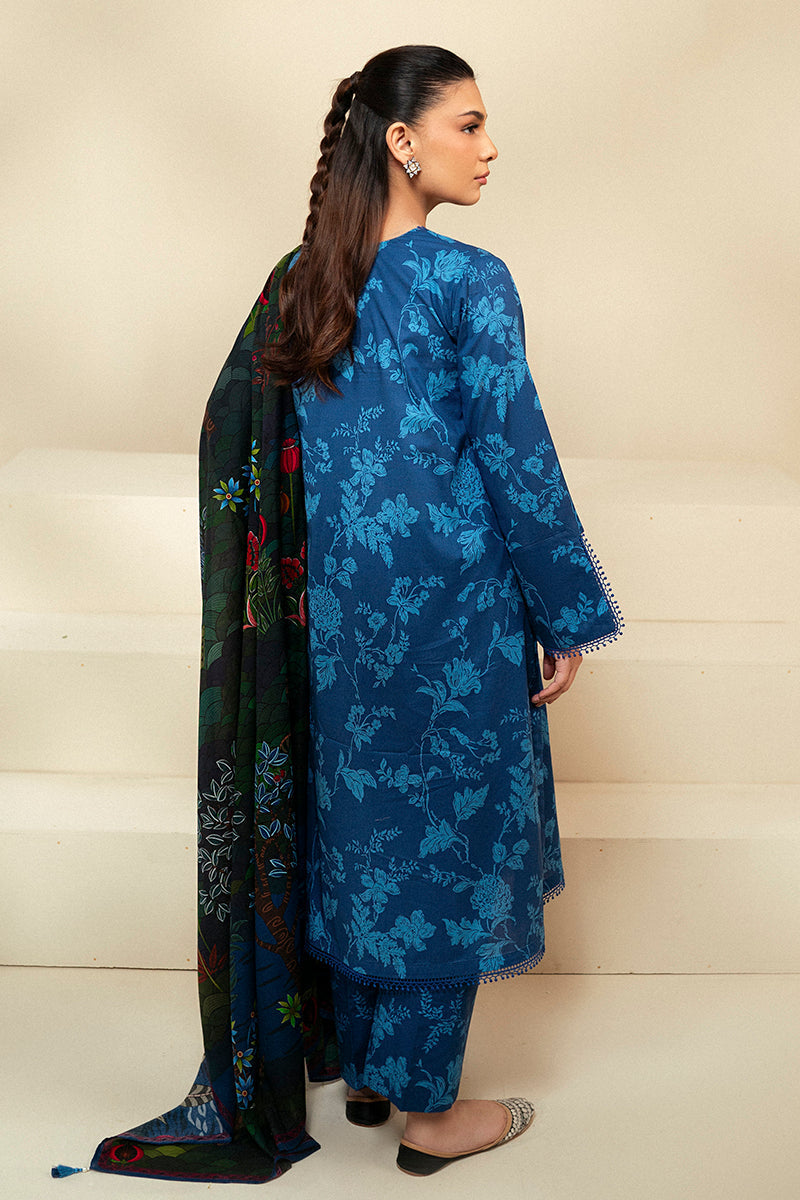 Cross Stitch | Daily Lawn 24 | TEAL OAKLEY-3 PIECE LAWN SUIT
