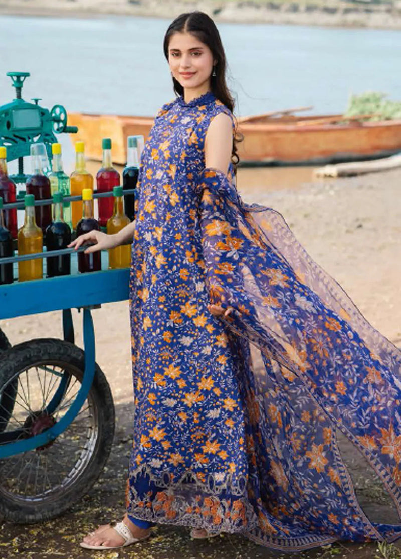 Maria B | Eid Lawn | MB-09B by Maria B - Designer Dress  - Type : Ladies Clothes - Available at Libayah - 100% Original 
