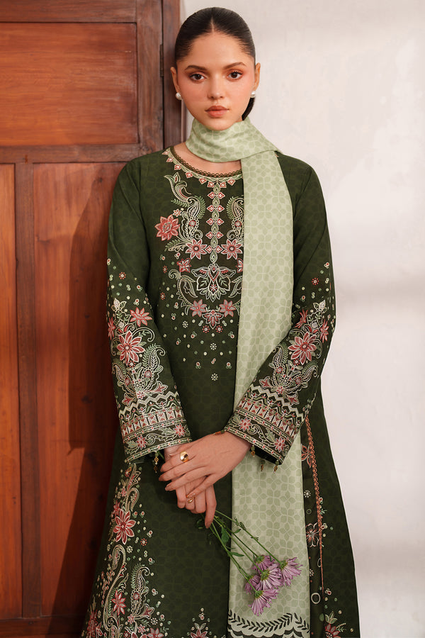 Farasha | Meline Premium Viscose 25 | Olive Drape by Farasha - Designer Dress  - Type : Ladies Clothes - Available at Libayah - 100% Original 