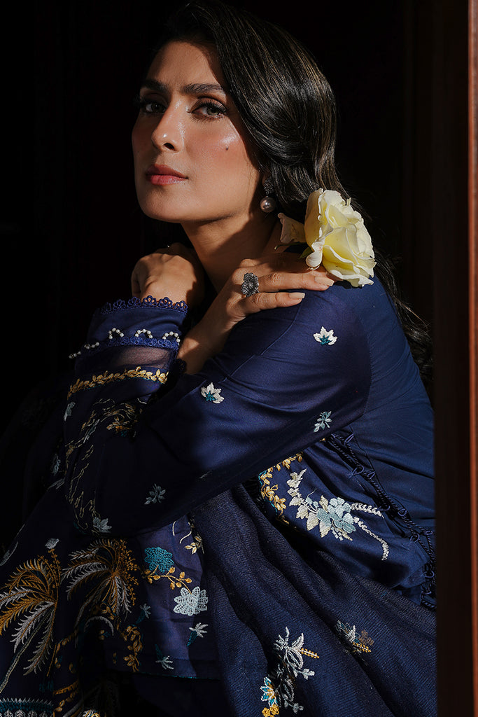 Cross Stitch | Satin De Luxe | CELESTIAL NAVY by Cross Stitch - Designer Dress - Type: Luxury - Available at Libayah - 100% Original