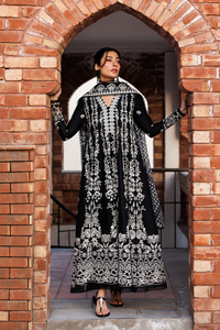 Emaan Adeel | Mirabelle Festive Luxury Lawn | MIDNIGHT BLISS by Emaan Adeel - Designer Dress  - Type : Ladies Clothes - Available at Libayah - 100% Original 
