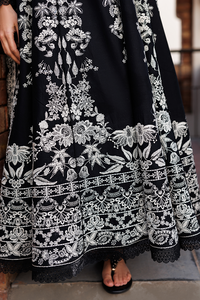 Emaan Adeel | Mirabelle Festive Luxury Lawn | MIDNIGHT BLISS by Emaan Adeel - Designer Dress  - Type : Ladies Clothes - Available at Libayah - 100% Original 