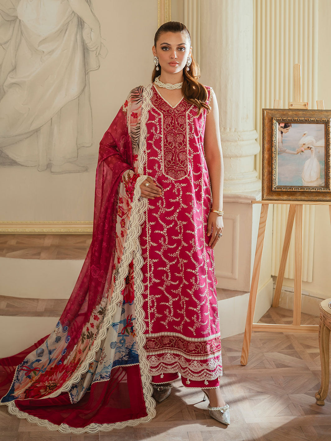 Faiza Faisal | Celine Eid Collection 24 | MAWRA by Faiza Faisal - Designer Dress - Type: Ladies Clothes - Available at Libayah - 100% Original