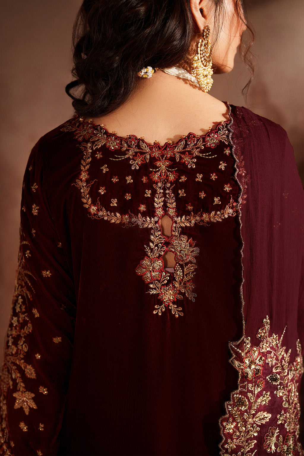 Iznik | Velvet 25 | IV-55 Embroidered Velvet by Iznik - Designer Dress - Type : Ladies Clothes - Available at Libayah - 100% Original 