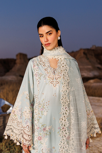 Emaan adeel | Sunlit Groove Luxury Lawn 26 | MORNING DEW by Emaan Adeel - Designer Dress  - Type : Ladies Clothes - Available at Libayah - 100% Original 