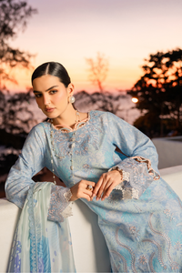 Aabyaan | Shezlin Chikankari 26 | CALINA (AZ-09) by Aabyaan - Designer Dress - Type : Luxury Dress - Available at Libayah - 100% Original