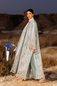 Emaan adeel | Sunlit Groove Luxury Lawn 26 | MORNING DEW by Emaan Adeel - Designer Dress  - Type : Ladies Clothes - Available at Libayah - 100% Original 