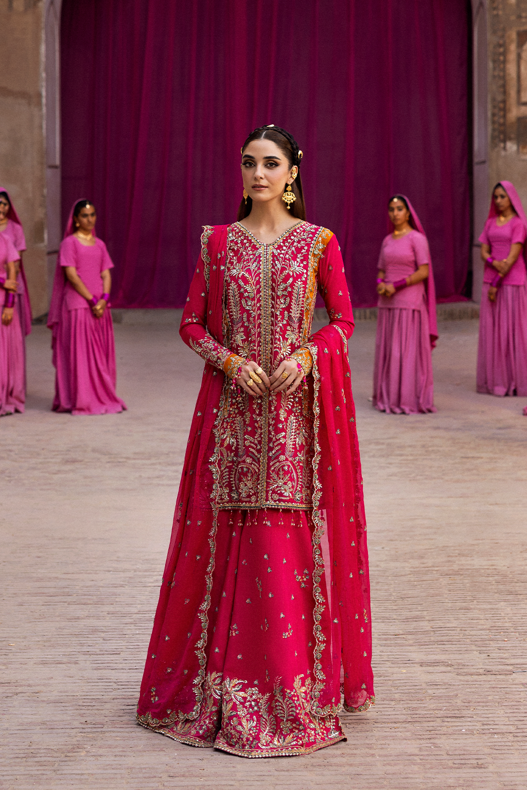 Emaan Adeel | The Empress Wedding Formals | IMAELISSA by Emaan Adeel - Designer Dress  - Type : Ladies Clothes - Available at Libayah - 100% Original 