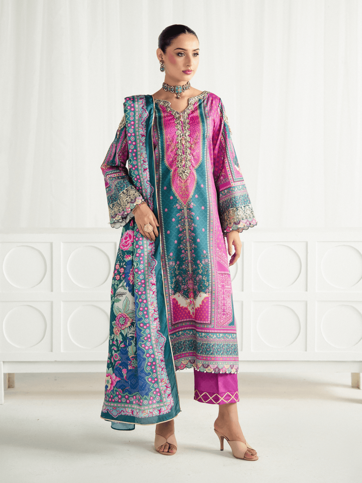 Gulaal | Aira Printed Silk | Zeal by Gulaal - Designer Dress  - Type : Ladies Clothes - Available at Libayah - 100% Original 