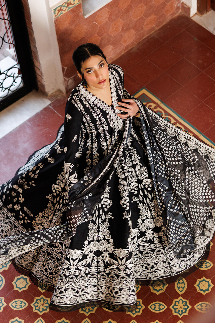 Emaan Adeel | Mirabelle Festive Luxury Lawn | MIDNIGHT BLISS by Emaan Adeel - Designer Dress  - Type : Ladies Clothes - Available at Libayah - 100% Original 