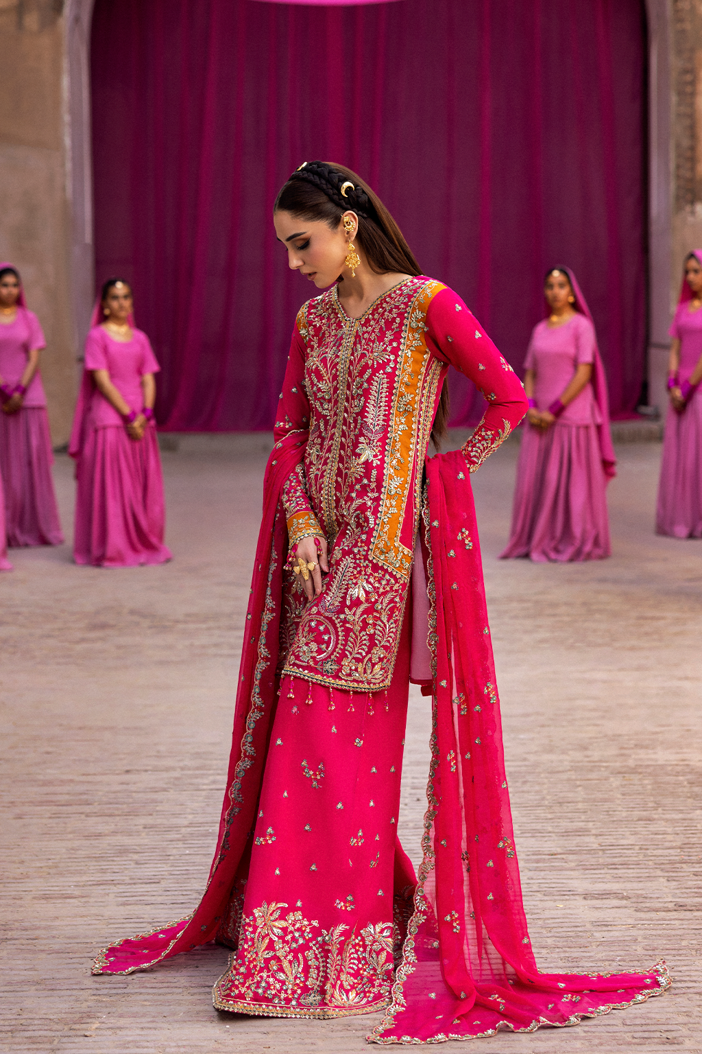 Emaan Adeel | The Empress Wedding Formals | IMAELISSA by Emaan Adeel - Designer Dress  - Type : Ladies Clothes - Available at Libayah - 100% Original 