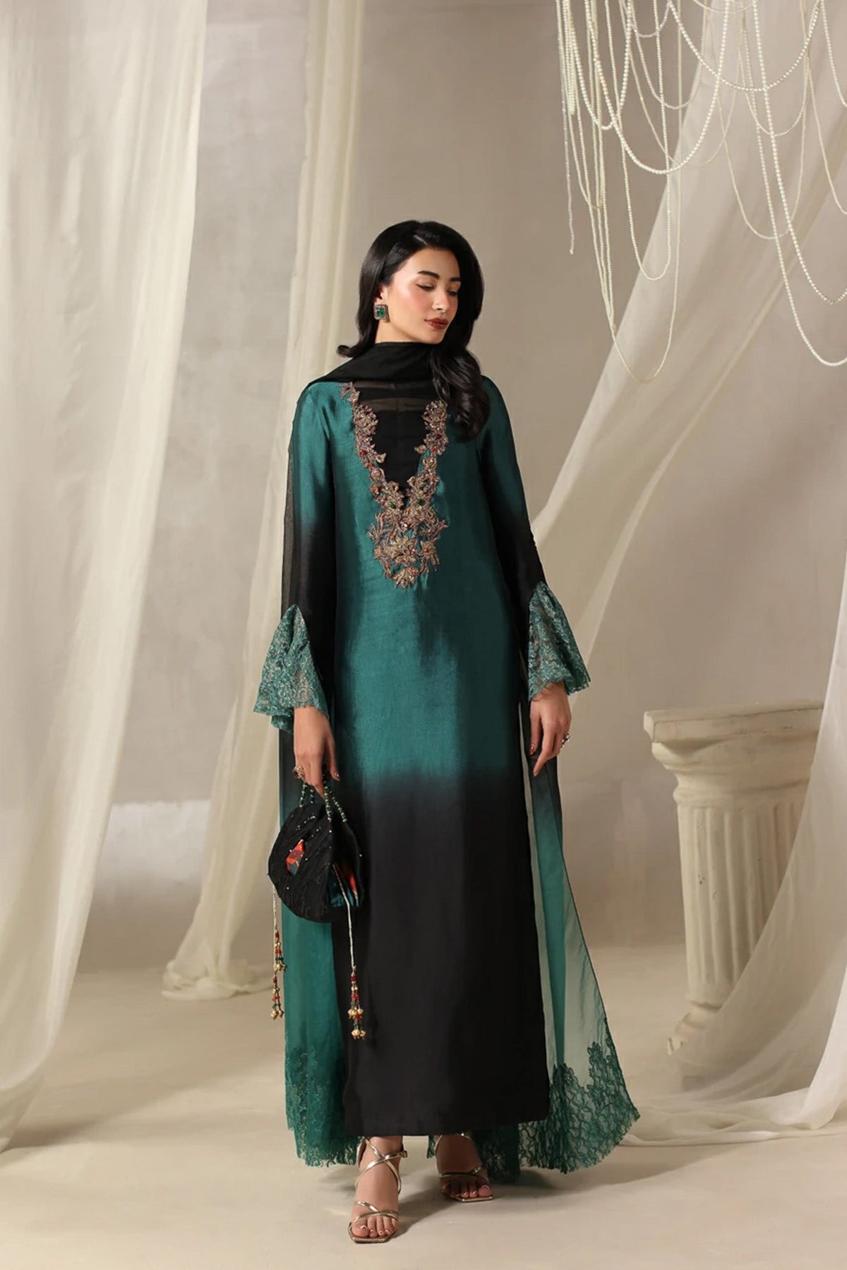 Musferah Saad | Into Twilight | Celestia by Musferah Saad - Designer Dress  - Type : Ladies Clothes - Available at Libayah - 100% Original 