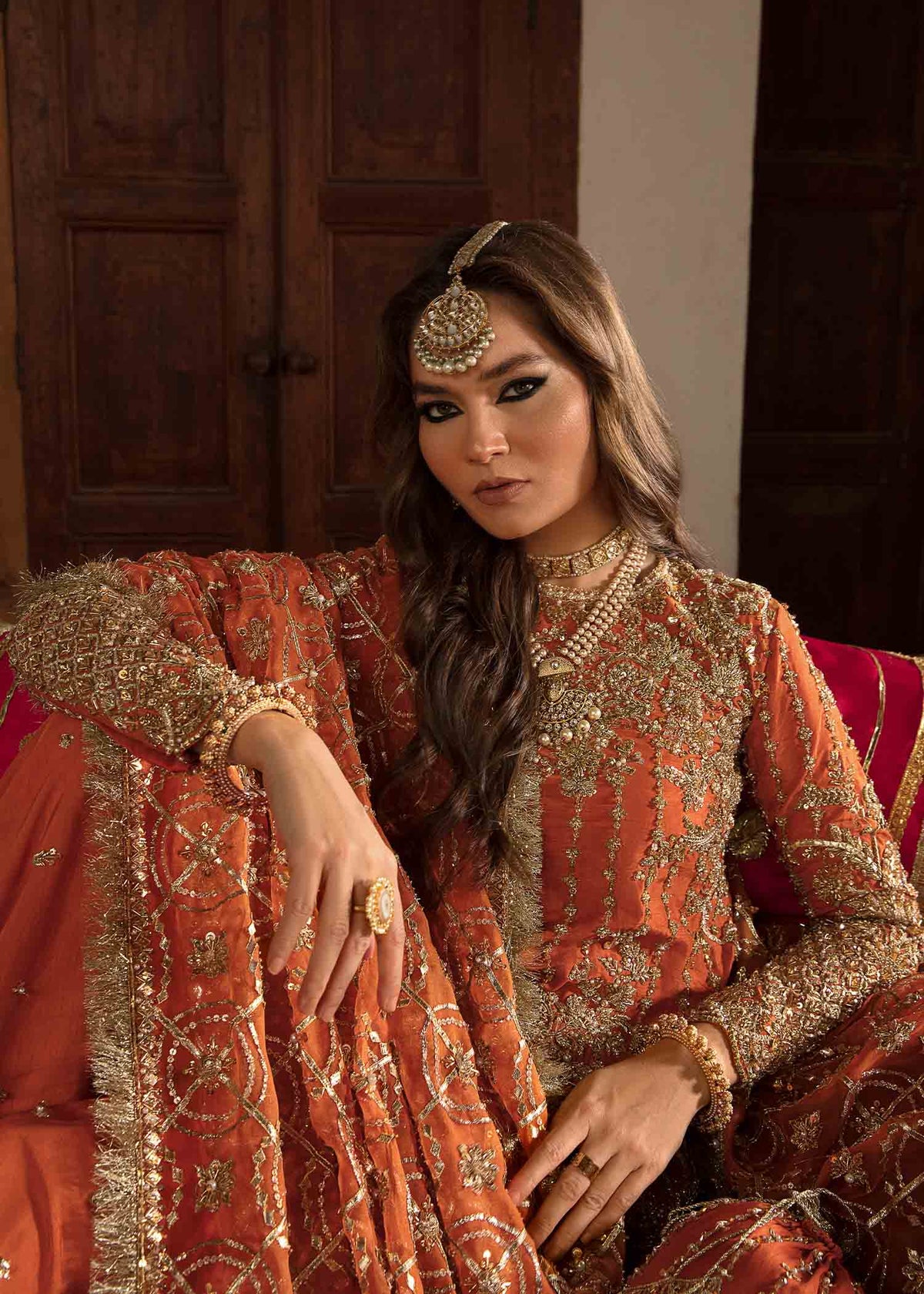 Kanwal Malik | Wedding Formals and Bridals | Narangi by Kanwal Malik - Designer Dress - Type: Ladies Clothes - Available at Libayah - 100% Original