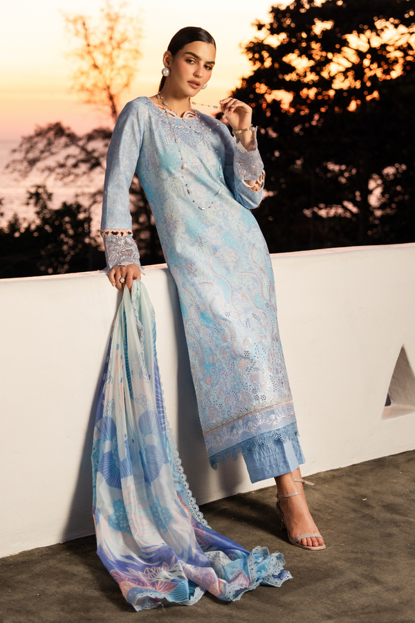 Aabyaan | Shezlin Chikankari 26 | CALINA (AZ-09) by Aabyaan - Designer Dress - Type : Luxury Dress - Available at Libayah - 100% Original