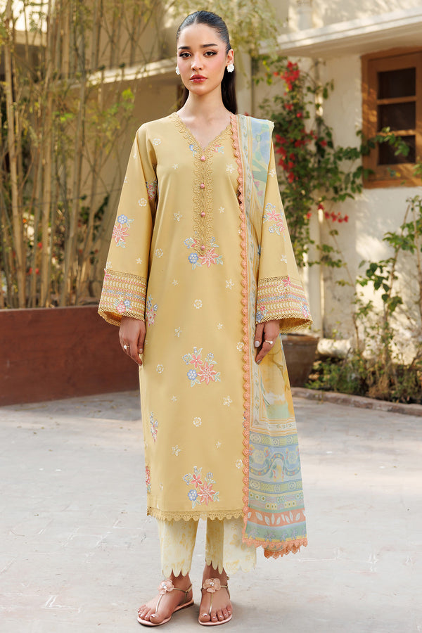 Farasha | Summer Weaves Embroidered Lawn | Sunlit Mellow by Farasha - Designer Dress - Type: Ladies Clothes - Available at Libayah - 100% Original