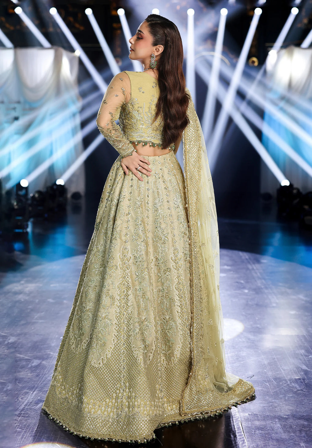 Elaf Premium | Stardom Formal Handwork 25 | ESH-07 MINT MAJESTY