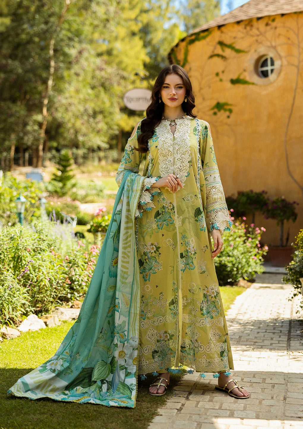 Elaf Premium | Print Chikankari 25 | ELK-07A ALLURE by Elaf Premium - Designer Dress - Type: Ladies Clothes - Available at Libayah - 100% Original