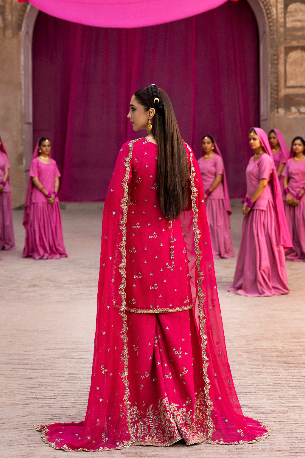 Emaan Adeel | The Empress Wedding Formals | IMAELISSA by Emaan Adeel - Designer Dress  - Type : Ladies Clothes - Available at Libayah - 100% Original 