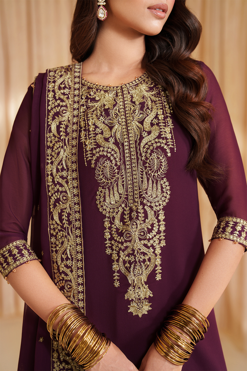 Iznik | Festive Formal |  CC-76 Embroidered Chiffon by Iznik - Designer Dress  - Type : Ladies Clothes - Available at Libayah - 100% Original 