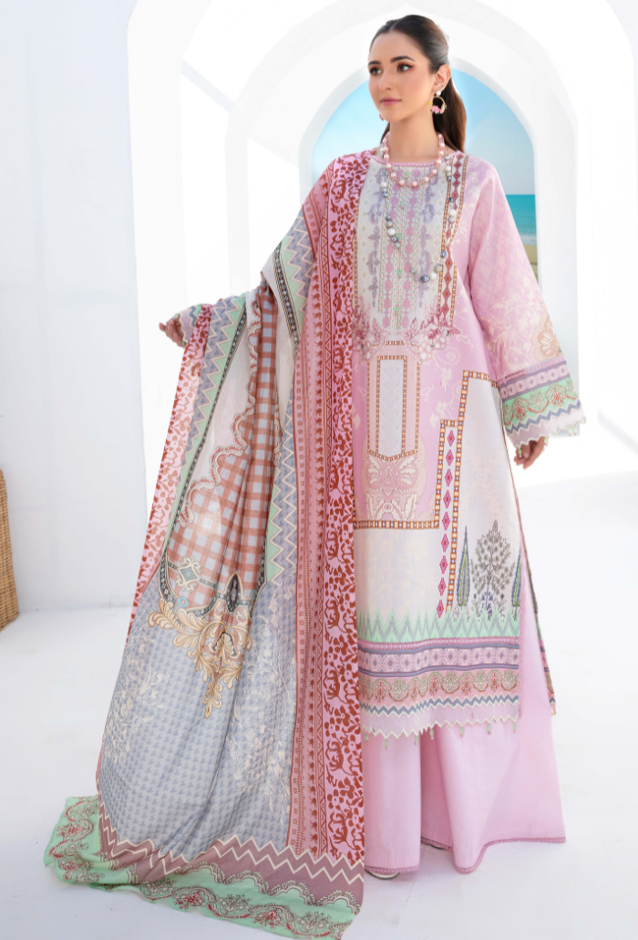Humdum | Saira Bano Lawn 24 | D08 by HumDum - Designer Dress - Type: Ladies Clothes - Available at Libayah - 100% Original