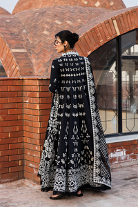 Emaan Adeel | Mirabelle Festive Luxury Lawn | MIDNIGHT BLISS by Emaan Adeel - Designer Dress  - Type : Ladies Clothes - Available at Libayah - 100% Original 