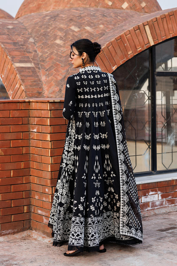 Emaan Adeel | Mirabelle Festive Luxury Lawn | MIDNIGHT BLISS by Emaan Adeel - Designer Dress  - Type : Ladies Clothes - Available at Libayah - 100% Original 