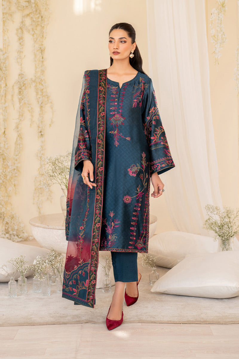 Iznik | Festive Formal | UE-379 Embroidered Pure silk by Iznik - Designer Dress  - Type : Ladies Clothes - Available at Libayah - 100% Original 