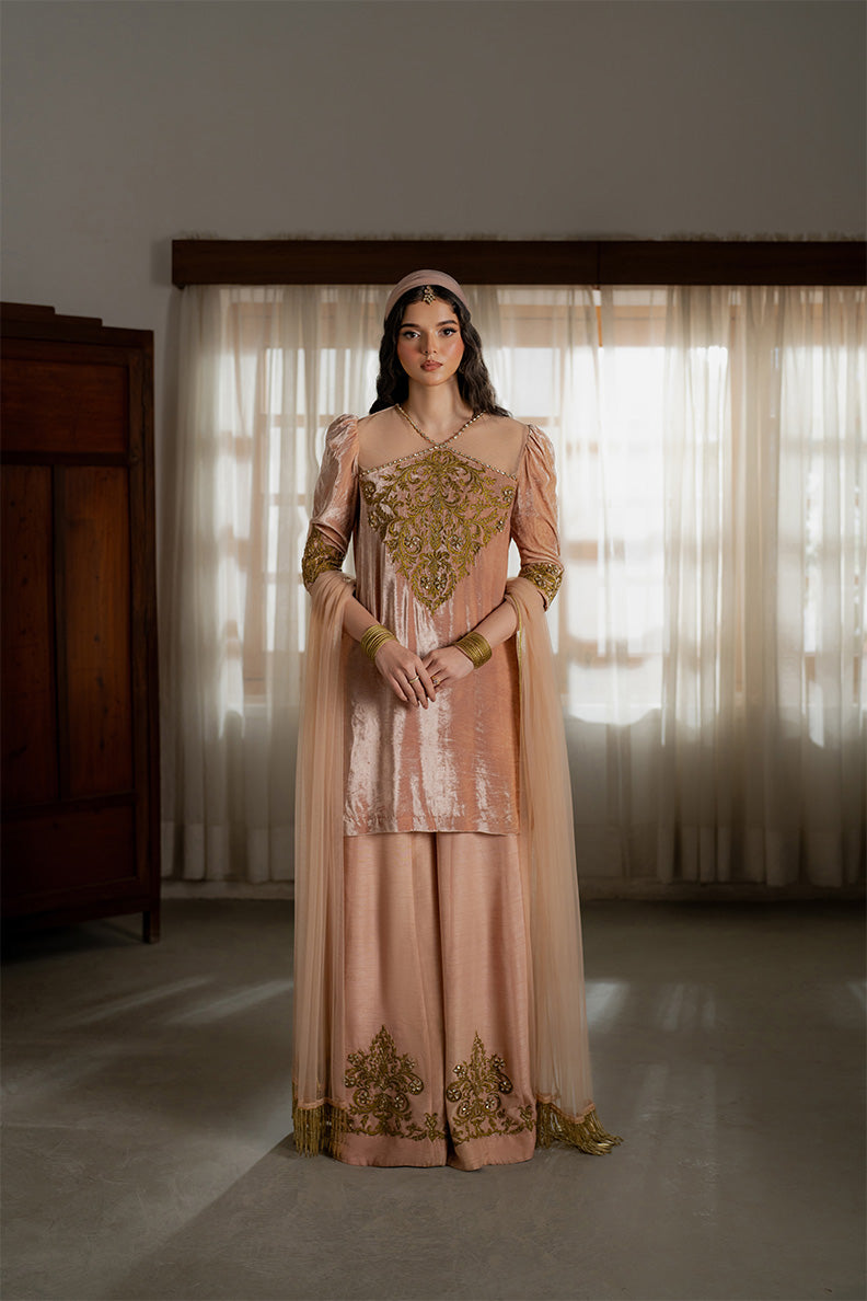 Caia | Luxury Velvet Edit 25 | Roselle (Pink) by Caia - Designer Dress - Type: Ladies Clothes - Available at Libayah - 100% Original