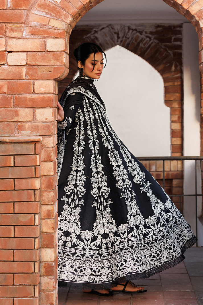 Emaan Adeel | Mirabelle Festive Luxury Lawn | MIDNIGHT BLISS by Emaan Adeel - Designer Dress  - Type : Ladies Clothes - Available at Libayah - 100% Original 