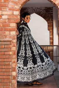 Emaan Adeel | Mirabelle Festive Luxury Lawn | MIDNIGHT BLISS by Emaan Adeel - Designer Dress  - Type : Ladies Clothes - Available at Libayah - 100% Original 