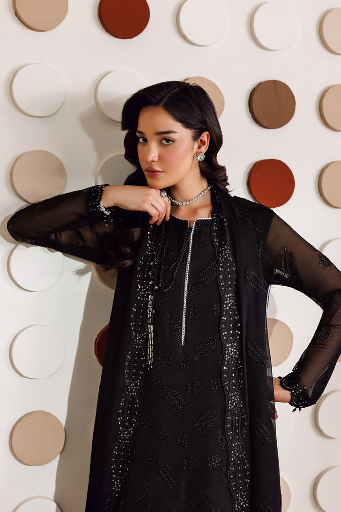 Farasha | Chiffon Threads 26 | Charcoal Whisper by Farasha - Designer Dress  - Type : Ladies Clothes - Available at Libayah - 100% Original 
