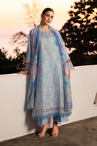 Aabyaan | Shezlin Chikankari 26 | CALINA (AZ-09) by Aabyaan - Designer Dress - Type : Luxury Dress - Available at Libayah - 100% Original