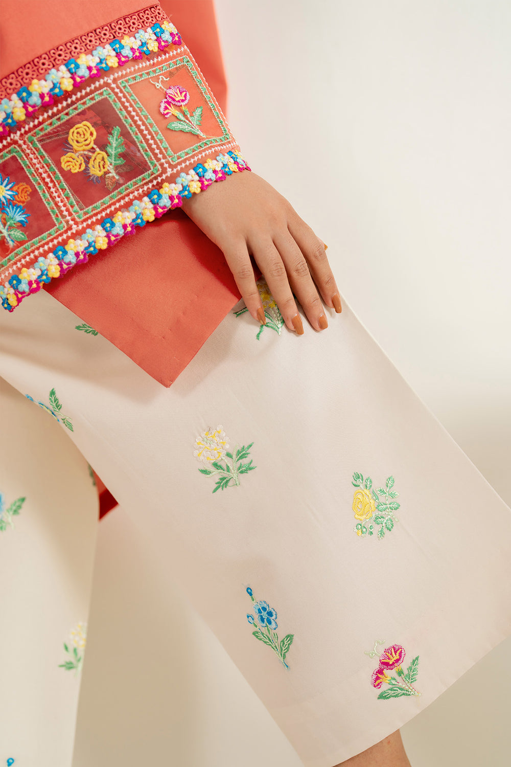 Farasha | Thread Lines Embroidered | Suncharm Glow by Farasha - Designer Dress  - Type : Ladies Clothes - Available at Libayah - 100% Original 