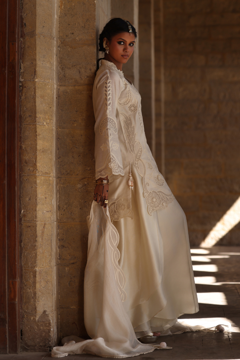 Afrozeh | Basic Pret 26 RTW | NACRE by Afrozeh - Designer Dress  - Type : Ladies Clothes - Available at Libayah - 100% Original 