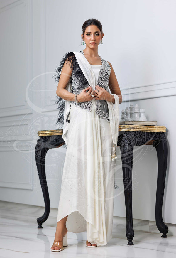Afrozeh | Basic Pret 26 RTW | NACRE by Afrozeh - Designer Dress  - Type : Ladies Clothes - Available at Libayah - 100% Original 
